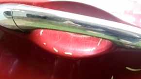 Door assembly rear right Hyundai Sonata 11-15 hybrid red RER, scratches