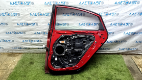 Door assembly rear right Hyundai Sonata 11-15 hybrid red RER, scratches