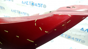 Front bare bumper Hyundai Sonata 11-15 hybrid, red RER, scratches, broken mount