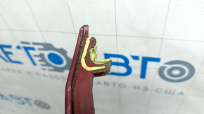 Front bare bumper Hyundai Sonata 11-15 hybrid, red RER, scratches, broken mount