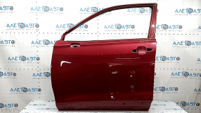 Bare front left door Subaru Forester 19-24 SK red M1Y, dents, bumps, sooty