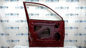 Bare front left door Subaru Forester 19-24 SK red M1Y, dents, bumps, sooty