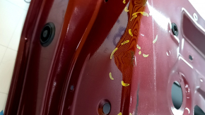 Bare front left door Subaru Forester 19-24 SK red M1Y, dents, bumps, sooty