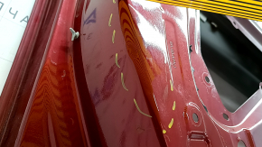Bare front left door Subaru Forester 19-24 SK red M1Y, dents, bumps, sooty