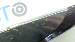 Radiator grille Hyundai Sonata 11-15 hybrid, with emblem, scratches, peeling paint, swollen chrome, sand, broken mount
