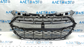 Lower grille of the front bumper Hyundai Sonata 11-15 hybrid, crack, broken fastener