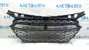 Lower grille of the front bumper Hyundai Sonata 11-15 hybrid, crack, broken fastener