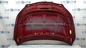 Bare hood Subaru Forester 19-24 SK aluminum, red M1Y, bumps, dent