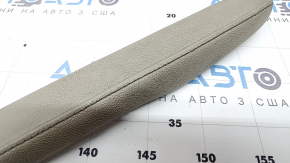 Left side upper center console trim for Honda Insight 19-22, leather, gray, dry-cleanable