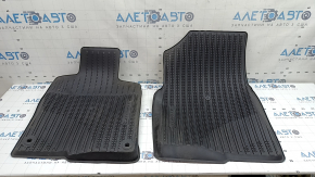 Set of floor mats for Honda Insight 19-22 black, worn rubber