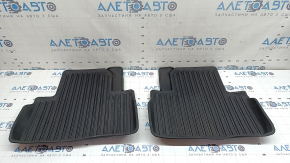 Set of floor mats for Honda Insight 19-22 black, worn rubber