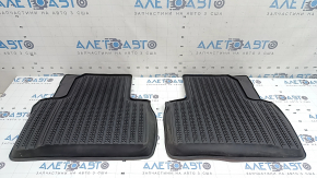 Set of floor mats for Honda Insight 19-22 black, worn rubber