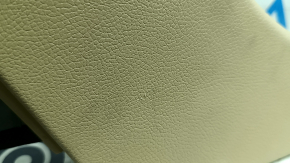 Front upper left center console trim Hyundai Sonata 11-15 beige with gray, scratches