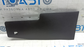 Front lower left center console trim Hyundai Sonata 11-15 black, scratches