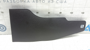Front lower right center console trim Hyundai Sonata 11-15 black, scratches