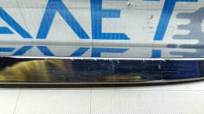 Lower rear left door trim Hyundai Sonata 11-15 hybrid chrome, scratches