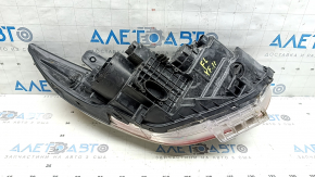 Front left headlight Hyundai Sonata 11-15 hybrid halogen, scratches, faded