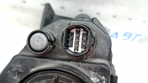 Front left headlight Hyundai Sonata 11-15 hybrid halogen, scratches, faded