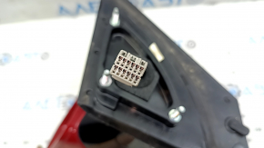 Left side mirror assembly Hyundai Sonata 11-15 7 pins, turn signal, heated, red RER, peeling paint