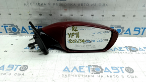 Right side mirror assembly Hyundai Sonata 11-15 7 pins, turn signal, heated, red RER, scratches, peeling varnish