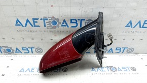 Right side mirror assembly Hyundai Sonata 11-15 7 pins, turn signal, heated, red RER, scratches, peeling varnish