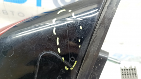 Right side mirror assembly Hyundai Sonata 11-15 7 pins, turn signal, heated, red RER, scratches, peeling varnish