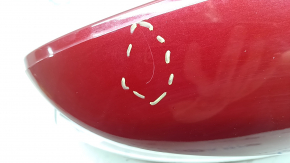 Right side mirror assembly Hyundai Sonata 11-15 7 pins, turn signal, heated, red RER, scratches, peeling varnish