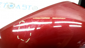 Right side mirror assembly Hyundai Sonata 11-15 7 pins, turn signal, heated, red RER, scratches, peeling varnish