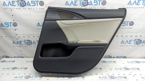 Door trim, rear right card, Honda Insight 19-22, black, gray leather insert, leather armrest, dry-cleanable, scratches