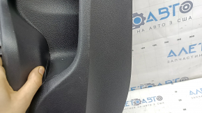 Door trim, rear left, Honda Insight 19-22, black, gray leather insert, leather armrest, dry-cleanable, scratches