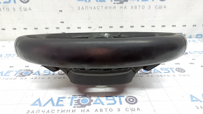Bare steering wheel Audi Q8 19-26 black leather with heating, with buttons and paddles, without block, needs re-upholstery, melted buttons, covered in soot