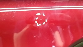 Bare front left door Hyundai Sonata 11-15 hybrid red RER, scratches