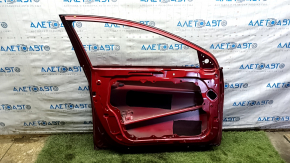Bare front left door Hyundai Sonata 11-15 hybrid red RER, scratches