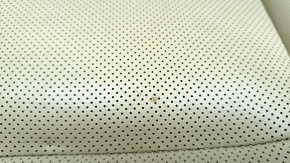 Passenger seat Hyundai Sonata 11-15 with airbag, mechanical, beige leather with perforation, heated, cracked leather, punctured leather, scratches