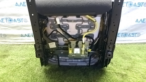 Passenger seat Hyundai Sonata 11-15 with airbag, mechanical, beige leather with perforation, heated, cracked leather, punctured leather, scratches
