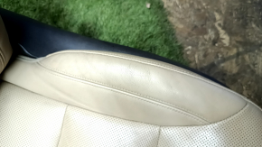 Driver's seat for Hyundai Sonata 11-15 with airbag, electric, heated, beige leather with perforation, cracked leather