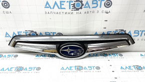 Radiator grill assembly Subaru Forester 19-21 SK upper chrome, with emblem, bumps, scratches