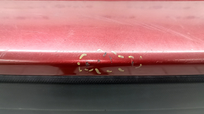 The rear bumper is bare, Subaru Forester 19-24 SK, red, pressed, cracks, scratches, broken fasteners