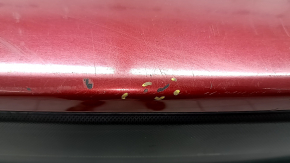 The rear bumper is bare, Subaru Forester 19-24 SK, red, pressed, cracks, scratches, broken fasteners