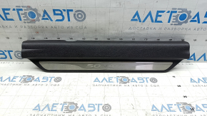 Front right door sill trim Hyundai Sonata 11-15 brown, with chrome trim, scratches