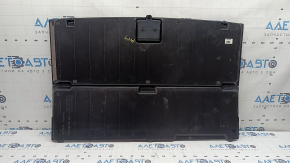 The trunk floor of the Toyota Prius V 15-17 is black