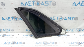Rear right window, blind glass, Audi Q8 21-26, tinted with chrome molding, bent chrome