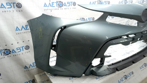 Front bumper bare Toyota Prius V 15-17 rest, green, scratches, in glue, cracked, chips