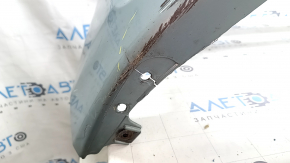 Front bumper bare Toyota Prius V 15-17 rest, green, scratches, in glue, cracked, chips