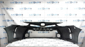 Front bumper bare Toyota Prius V 15-17 rest, green, scratches, in glue, cracked, chips