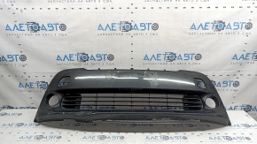 Lower grille of the front bumper of Toyota Prius V 15-17 under fog lights, scratches, pressed, non-factory holes, cracked