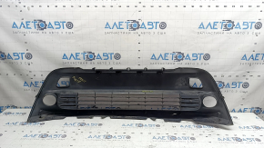 Lower grille of the front bumper of Toyota Prius V 15-17 under fog lights, scratches, pressed, non-factory holes, cracked
