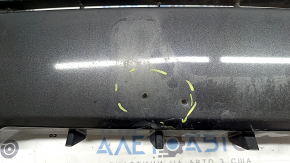 Lower grille of the front bumper of Toyota Prius V 15-17 under fog lights, scratches, pressed, non-factory holes, cracked
