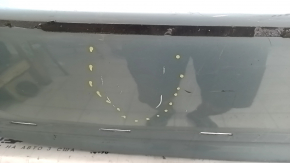 Bare rear bumper Toyota Prius V 15-17 under the lip, green, scratches, chips, cracked fasteners, cracks, tear