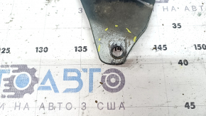 Bare rear bumper Toyota Prius V 15-17 under the lip, green, scratches, chips, cracked fasteners, cracks, tear